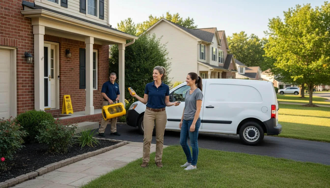 Residential water damage restoration in Madison, NE